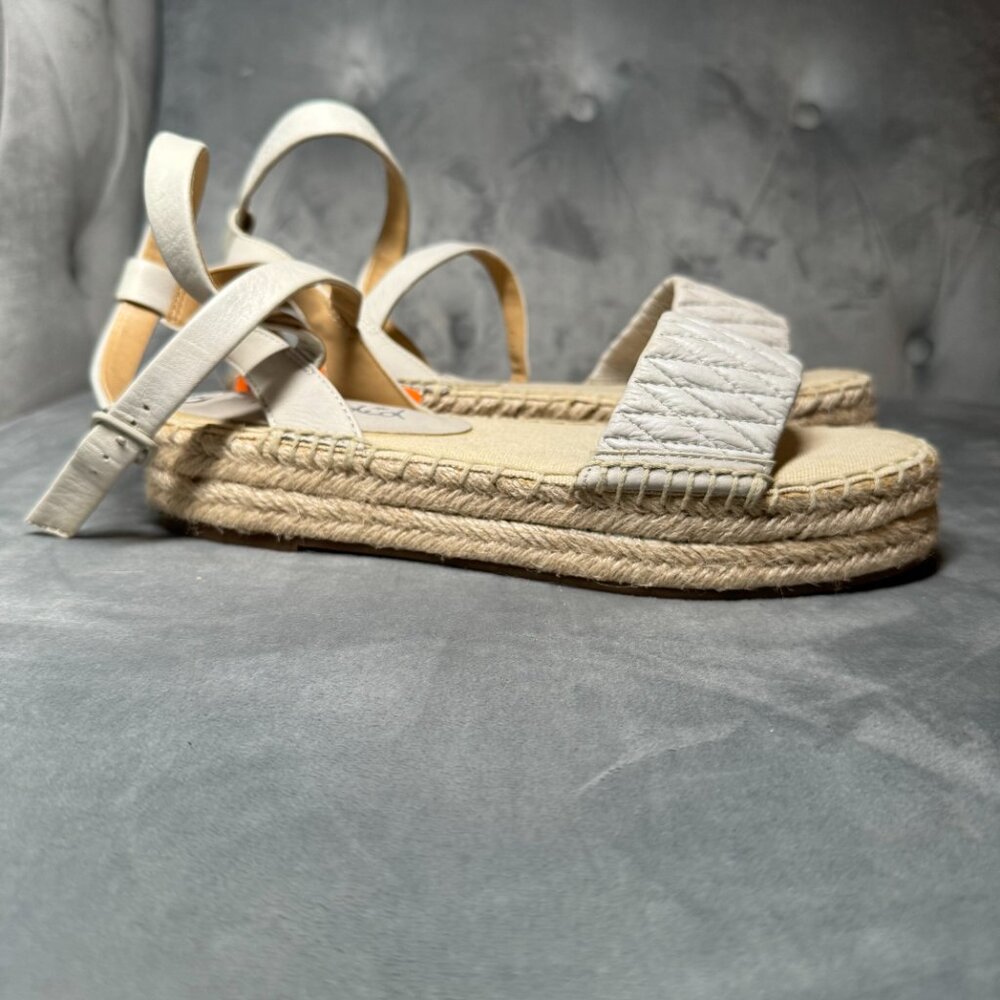 Splendid Platform Espadrilles Sandal Size 8M Seward Sandal‎ in Light Grey nwot